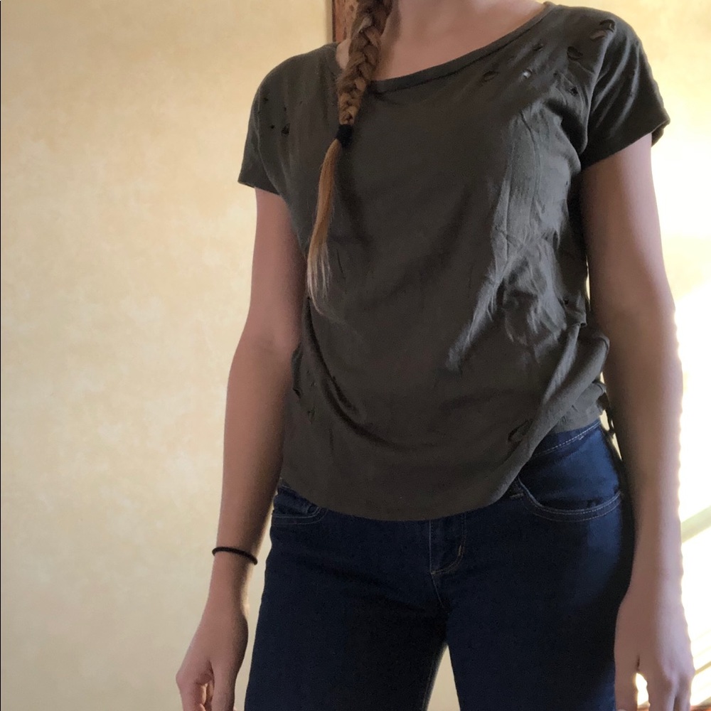 Dark blue jeans